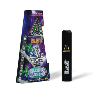 Buy Delta 9 Vape Cartridges Switzerland. DazeD8 Blueberry Space Ideal for mobile use. Featuring a fully sealed juice reservoir to avoid leaks. No VG or PG.